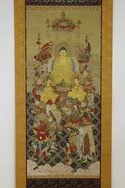 桃山時代極彩 佛畫（雙重共箱）