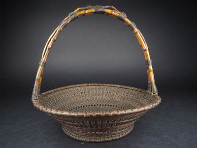 【夢工房】　時代煤竹花盛籠　甲-10