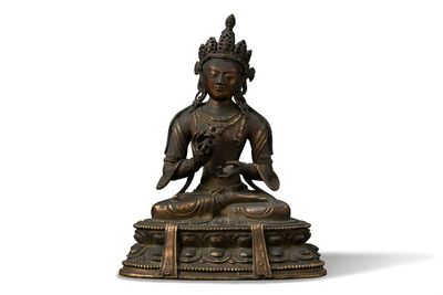 清十七_十八世紀 銅鎏金 金剛薩埵