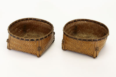 在銘 竹編碳籠2點