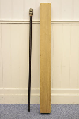 板谷波山 在銘 壽桃頭 手杖 （箱付）