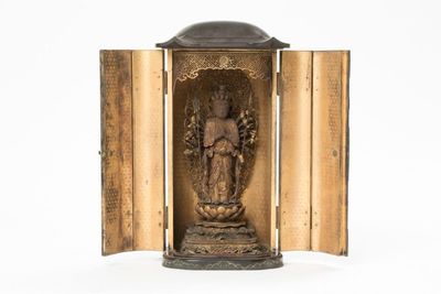 木雕 千手観音立像