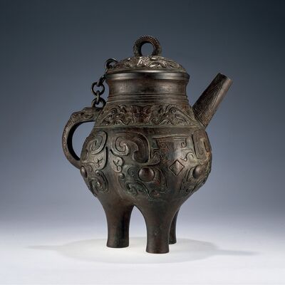 李王家美術工場造 銅三足水注