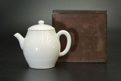 初代竹泉造 青華瓷 茶甌（共箱）