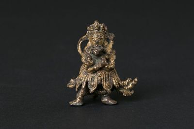 明十五世紀 銅鎏金大威徳金剛