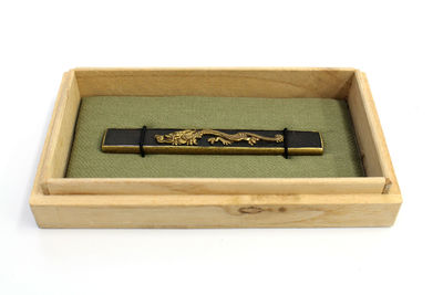 鑲金飛龍小柄 共箱