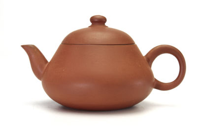 惠逸公作 梨形紫砂壺（共箱）