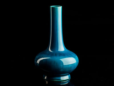 154-瑠璃釉天球瓶
