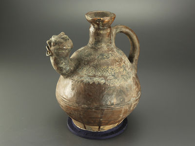 【雅】中国美術 時代唐物 獣口水注 時代品 AR932