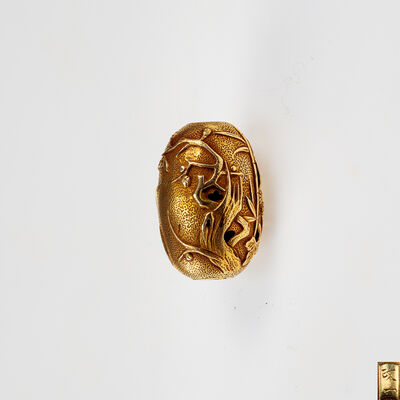 政一在銘 四君子図金緒締