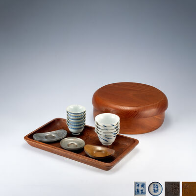 各式煎茶道具組　銘有