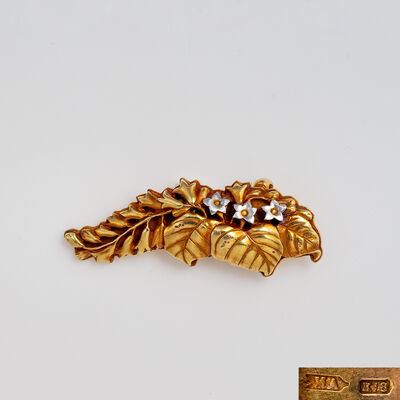 一忠作 桐図 金無垢 前金具（箱付）