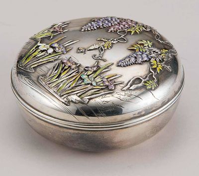 2325 银七宝烧盒子