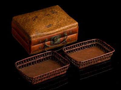 242-籠・盆　三件