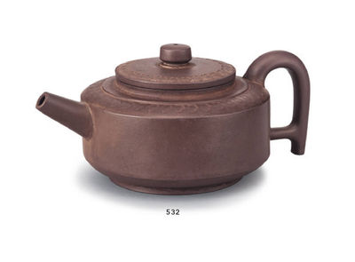 532 清 紫砂水平壶