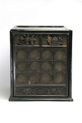 梅花圖 人物像木箱