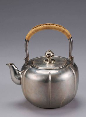 2149 静寿居藏苑造阿古陀纯银汤沸