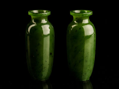 164-碧砡小花瓶一対