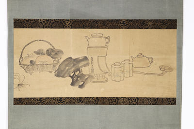 畫軸 青木木米作  古器觀