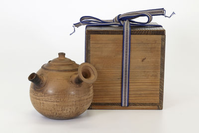 青木木米作 白泥急須（共箱）