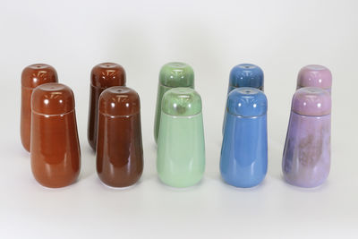 初代竹泉造 五彩德利セット10点（共箱）