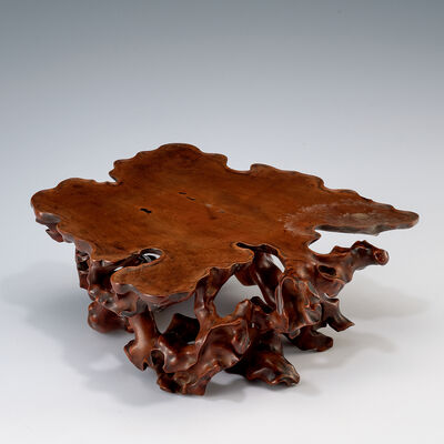 天然木根花台（箱付）