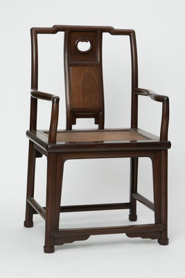 明末清初 鶏翅木圏椅 一対