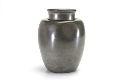 胴在銘 古錫茶入（共箱）