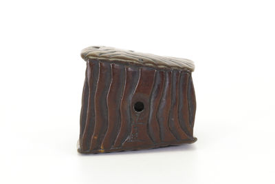 正直造 蛙 根付