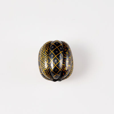 赤銅地 金銀象嵌瓜形緒締