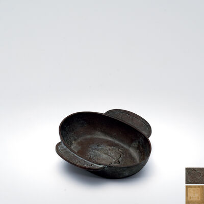 朝鮮美術品製作所 青銅双耳小鉢（盒付）