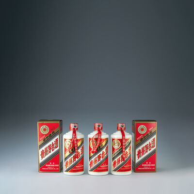 茅台酒2005年2本・2006年1本（其二盒付）