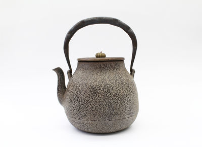 金龍堂造 花押白肌鉄瓶