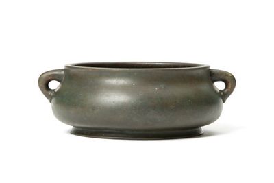 明「大明宣徳五年~」款 銅 蚰耳爐