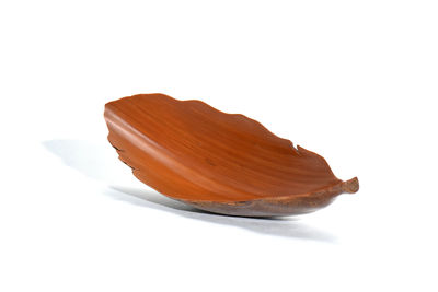 【夢工房】時代竹製葉形茶量桐箱　KS-8