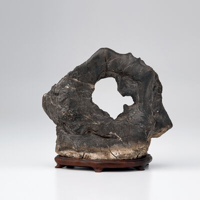 霊璧石置物　台付