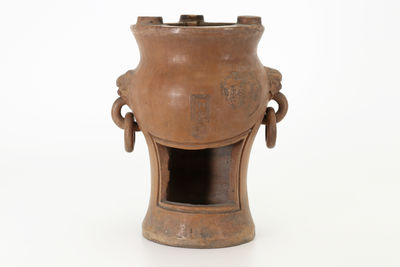 雙環耳 朱泥涼爐