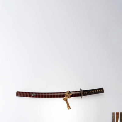 春利作　笛巻鞘小刀拵　刀剣保存協会認定書付