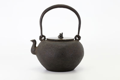 亀文堂造 平丸形大鉄瓶