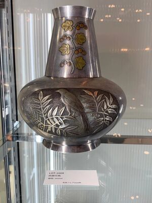 L1008　純銀花瓶