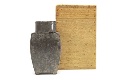 藏六觀 古銅四角茶壺（共箱）