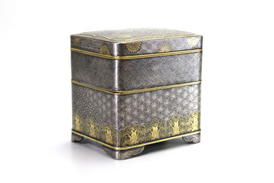 金银镶嵌金工小盒