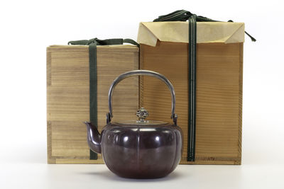 三世藏六造 阿古陀形銀瓶（雙重共箱）