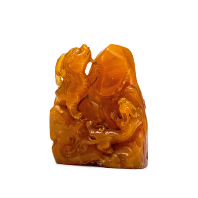 玉獣印材 箱付