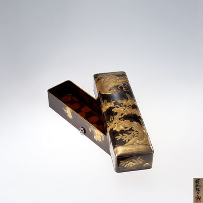 徳川葵紋桐鳳凰蒔絵大文箱（收藏箱）