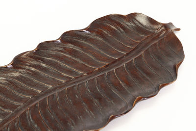 鉄石山人刀 原木彫葉形香盆