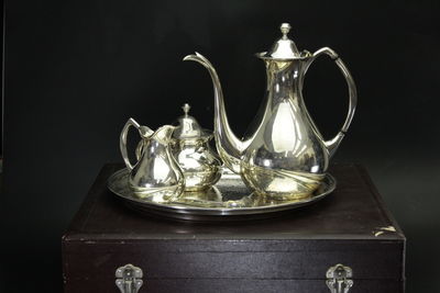 西式 純銀咖啡壺具 5件組（箱付）