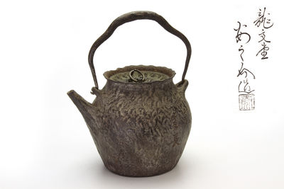 國師形 鏡蓋鉄瓶