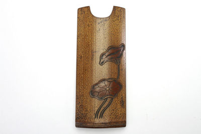 竹製　蓮葉図　茶量