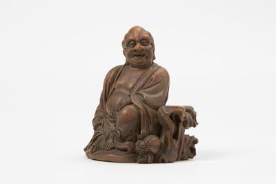 清 竹根雕 羅漢